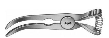 ДЕ’БЕКІ АТРАВМАТ. БУЛЬДОГ ПІНЦЕТ ВИГНУТ. 27/50MM